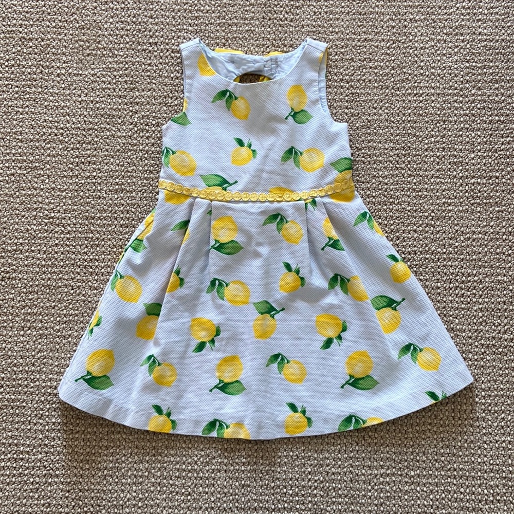 Jamie and jack lemon print dress